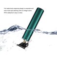thumbnail image 3 of Cortadora de cabello USB para hombres, diseño retro metálico, cuchillas de cerámica, IPX4 resistente al agua, incluye 4 peines guía, carga rápida de 2 horas, color verde., 3 of 6