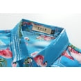 thumbnail image 3 of SSLR Hawaiian Shirt for Women Flamingo Short Sleeve Casual Button Down Shirts Beach Aloha Tops, 3 of 8