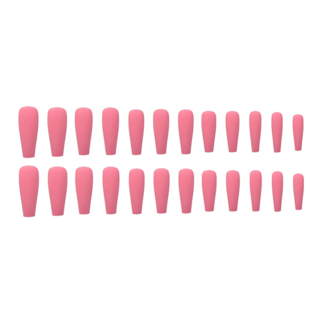 Uñas postizas mate Vogacara para niñas TJP1170-Y3-B1 Rosado