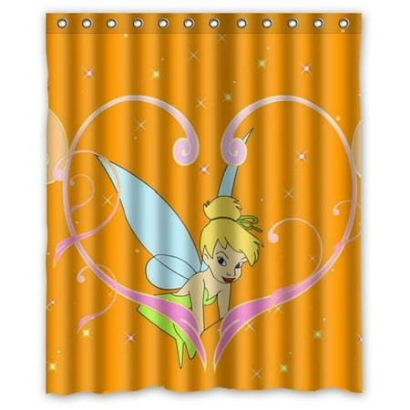 Ganma Attractive Tinkerbell Intimate Design Shower Curtain