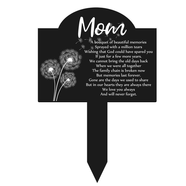 CSChome Garden Plaque Garden Plaque Rugged Wear Resistant Waterproof Remembrance Stake Decor