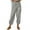 Gray pants for women, variant on ZZwxWA Women's High Waist Pants Drawstring Capri Pants with Pocket Wide Leg Cropped Pants for Women Ladies Cotton Linen Summer Gift Solid Trousers Up to 45% Off