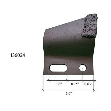 

8RH + 8LH Carbide Cupped Trenching Teeth B136024 and B136025 fits 1.65 and 1.75 Pitch Chains.