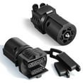 thumbnail image 4 of ZheElen Nylon RV Remorque 7P à 4P5P Ligne Fiche Jamais Se Soucier de Compatibilité Encore une Fois les Navires Etc Voitures Prévention de la Poussière RVs Noir 1Set, 4 of 6
