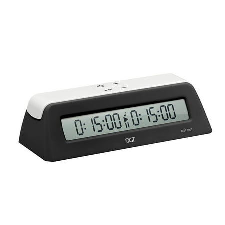 DGT 1001 - Black/White - Chess Game Clock & Timer with Play Chess