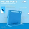 thumbnail image 2 of Dteck Case for Samsung Galaxy Tab S7 FE 2021 12.4 inch/Tab S7+ Plus 12.4 inch 2020, Lightweight EVA Kids Shock Proof Convertible Handle Stand Protective Cover - Blue, 2 of 5