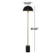 thumbnail image 5 of DecMode 62" Umbrella Style Black Floor Lamp with Black Metal Shade, 5 of 16