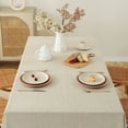 thumbnail image 3 of Luxurious 100% Pure Linen Tablecloth - Eco-Friendly, Durable, and Perfect for Every Occasion - Natural 60x120 Inch, 3 of 7