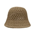 thumbnail image 2 of Straw Bucket Hat for Women Foldable Summer Beach Sun Hats Wide Brim Crochet Floppy Hat for Vacation Travel Shade & Style, 2 of 4