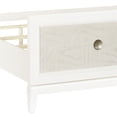 thumbnail image 5 of Melrose King Wood Panel Bed with LED Lights in White Finish by Samuel Lawrence, 5 of 7
