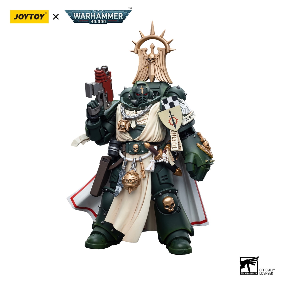 [IN STOCK] JOYTOY Warhammer 40K 1/18 Action Figures Dark Angels Master with Power Fist