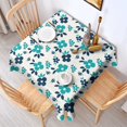 thumbnail image 2 of 60x60 Inch Waterproof Square Tablecloth, Thickened Polyester Table Cover for Dining & Parties, Floral Print, 2 of 6