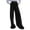 Black, variant on EDFBUYKRS Female Women Pants Casual Womens Tall Pants 34 Inseam Women's Wide Leg Drag Pants Straight Suit Pants High Waist Loose Casual Pants L