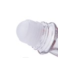 thumbnail image 4 of 2 botellas de desodorante roll-on de vidrio transparente recargables de 50 ml/1,69 oz, botellas vacías de aceites esenciales con bola de rodillo de plástico y tapa negra para desodorante, aceite de la, 4 of 5