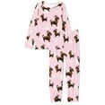thumbnail image 4 of SCRAWLGOD Dachshund Women's Long Sleeve 2 Piece Pajama Sets for Women Clothing Set Round Neck Pajamas Set with Pockets Size M Lightweight Ladies Pajamas Sets, 4 of 6