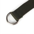thumbnail image 3 of Canvas Metal Waist Belt Replacement Easy Matching Unfading Exquisite Easy Matching Anti-rust Dual Ring Adjustable Jeans Shorts Belts Coffee, 3 of 9