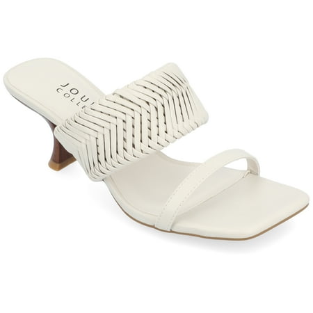 

Journee Collection Womens Monyka Tru Comfort Foam Woven Slip On Pump