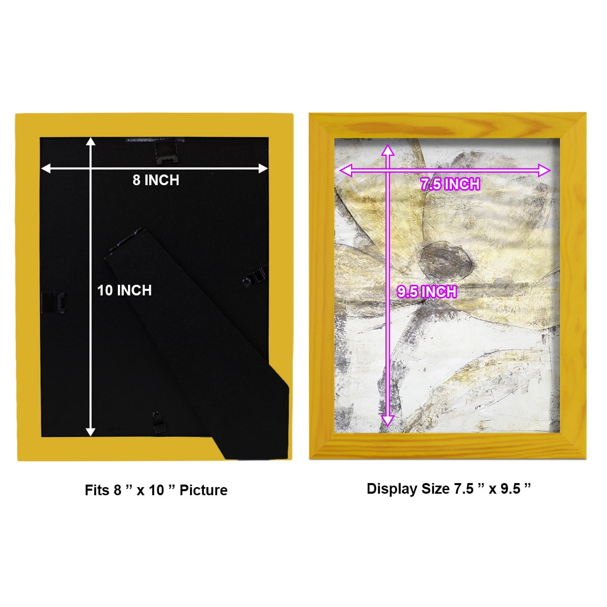 Une Fleur II - Framed Print w/glass - Sunflower Yellow