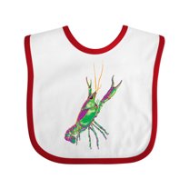Inktastic Mardi Gras Crayfish Artsy Boys or Girls Baby Bib