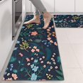 thumbnail image 2 of Kitchen Rugs Sets Of 2,Pioneer Flower Floral Print Pattern Anti Fatigue Kitchen Mat Rugs Non Slip Washable,Decorative Kitchen Floor Mats for Kitchen,Sink,Laundry,17"X47", 2 of 5