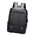 thumbnail image 1 of Mochila para portátil, mochila escolar, impermeable, para hombre, mochila de viaje, mochila informal de uso diario. Negro, 1 of 9
