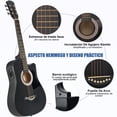 thumbnail image 4 of Guitarra Acústica Eléctrica 38 Pulgadas Kit Completo con Estuche, Sintonizador, Capo y Todos los Accesorios, Madera Premium para Principiantes, Estudio y Actuaciones en Vivo, 4 of 8
