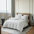 thumbnail image 3 of Martha Stewart 233 Thread Count 500 Fill Power Tencel ™ Lyocell& Cotton Blend Goose Down Fiber Comforter 68" X 90" White Twin 8.98 Lb - All Seasons, 3 of 5