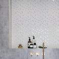 thumbnail image 4 of 5 pack White 12-in x 12-in Multi-finish Recycled Glass Hexagon Patterned Floor and Wall Tile (4.92 sq ft/case), 4 of 4