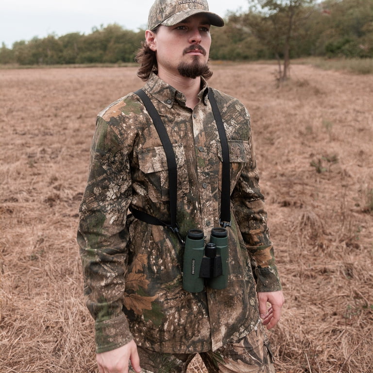 Realtree APX Men's Flex Twill Hunting Shirt, Long Sleeve, Sizes S