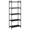 thumbnail image 4 of vidaXL Bookcase 5-Tier Black 60x30x154 cm Engineered Wood, 4 of 5