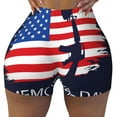 thumbnail image 2 of Naloa Memorial Day Biker Shorts for Women Seamless Scrunch Short Women’s Yoga Shorts for Gym Running Sport Shorts-XX-Large, 2 of 8