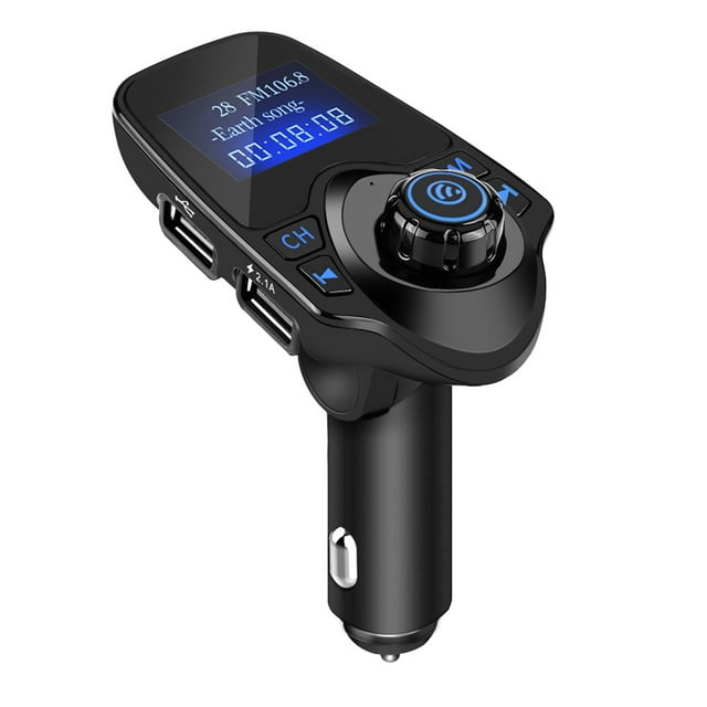 Kit manos libres inalámbrico Bluetooth T11 para coche, reproductor MP3, transmisor FM, cargador USB