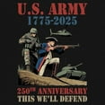 thumbnail image 3 of US Army 250 Anniversary Crewneck Sweatshirt Military Veteran DD 214 Patriotic, 3 of 7