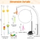 thumbnail image 3 of Juguetes interactivos con plumas Cat Wand Toy Depets, 15 unidades, 3 of 7