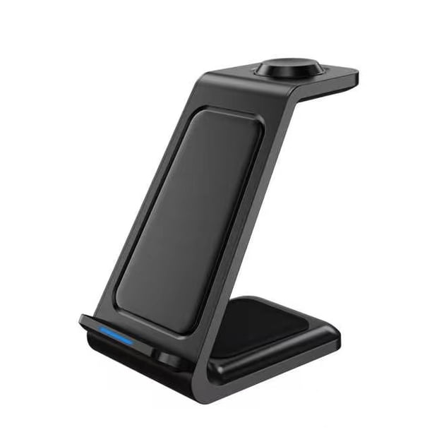 cargador inalámbrico rápido de 15 W para iPhone 14/13/12/11/Pro/Max/SE/XS/XR/X/8 Plus/8, base de carga inalámbrica 3 en 1 para Apple Watch Series y Airpods (con Adaptador) Shuxiu Wang 8390615151337