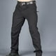 thumbnail image 3 of Pantalones de camuflaje de hip hop informales de Streetwear para hombre con múltiples bolsillos para senderismo al aire libre, acampada, pesca Black_XL Baoblaze Pantalones tipo cargo, 3 of 8