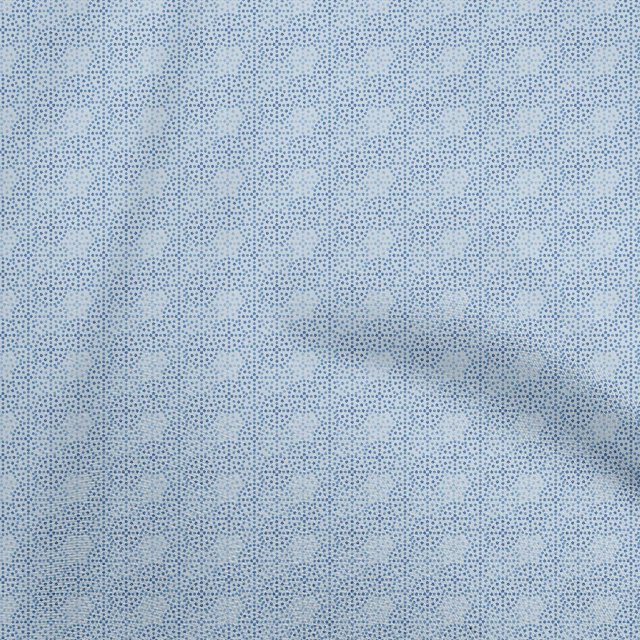 oneOone Cotton Flex Baby Blue Fabric Floral Craft Projects Decor Fabric Printed By The Yard 40 Inch Wide