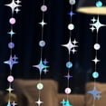 thumbnail image 4 of Conjunto creativo de flores con forma de estrella, colgante aéreo, decoración para fiesta de cumpleaños y dormitorio, 4 of 5