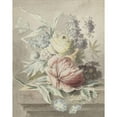 thumbnail image 3 of Anonymous 12x14 Black Modern Framed Museum Art Print Titled - Flowers Lying on a Plinth (C. 1700 - C. 1800), 3 of 5