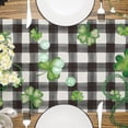 thumbnail image 5 of St Patricks Day Table Runner, Funny Gnome St Patricks Day Decoraions Lucky Shamrock Seasonal Spring Holiday Table Decorations for Indoor Outdoor Dining Table Decor (13'''' x 36''''), 5 of 6
