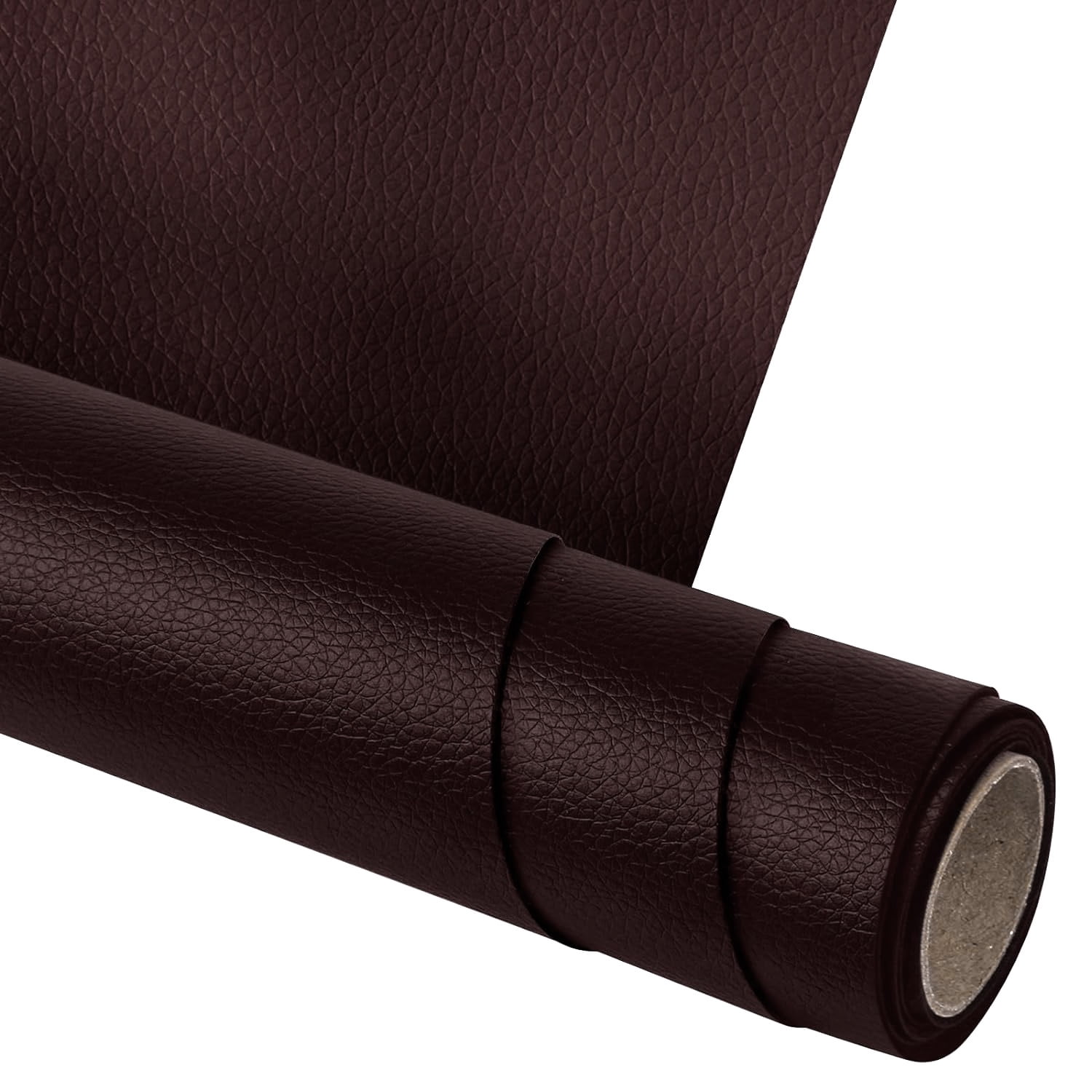 23.6 x 78.7 Inches Leather Repair Patch,Coffee Self Adhesive Leather Repair Tape Kit for Damaged Leather Furniture, Sofa Seating,Car Seats, Leather Goods
