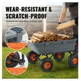thumbnail image 3 of Dump Cart Garden, 1500 lbs Heavy Duty Poly Utility Wagon with 13 inch Tires & 2-in-1 Handle, 3 of 7