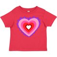 thumbnail image 3 of Inktastic Valentine's Day Heart in Purple, Pink, and Red Boys or Girls Toddler T-Shirt, 3 of 5