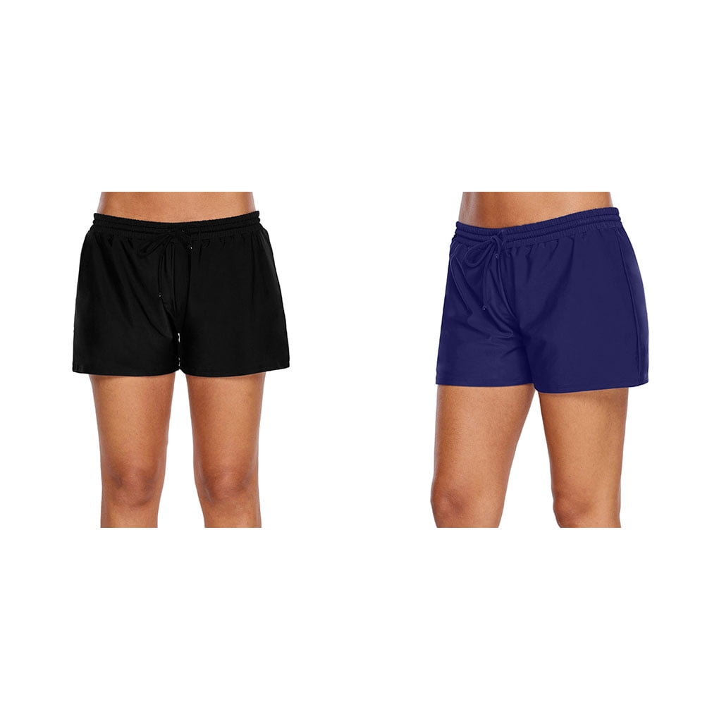 Topanga Women's Plus Size Swim Shorts With Built In Panty Clothing