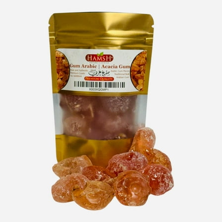 Gum Arabic Chunks – Premium Natural Acacia Resin – 100% Pure & Raw – For Crafts, DIY, Art, Incense Use – Non-GMO, No Additives – 4 oz (0.25 lb)