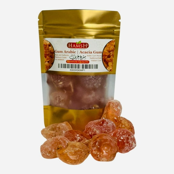 Gum Arabic Chunks – Premium Natural Acacia Resin – 100% Pure & Raw – For Crafts, DIY, Art, Incense Use – Non-GMO, No Additives – 4 oz (0.25 lb)