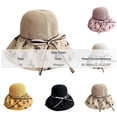 thumbnail image 3 of QSAWXQZ Women's Bucket Hat Bow Foldable Soft Brim Summer Beach Sun Hat Lightweight Travel Headwear Free Size, 3 of 5