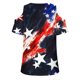 thumbnail image 4 of Camisas de Manga Corta para las Mujeres Cuello Redondo de Impresión Casual, Top de Blusa para el Hogar Y el Uso Diario, Camisa de Moda de las Cuatro Estaciones de las Mujeres, 4 of 4