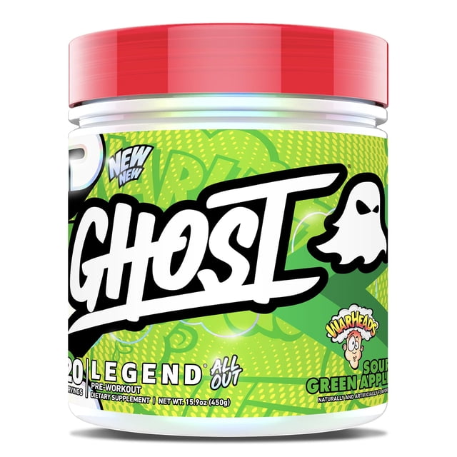 Suplemento para antes del entrenamiento GHOST Legend All Out V2, 20 porciones