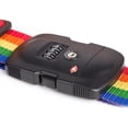 thumbnail image 2 of TSA Approved Luggage Strap Locks/Cable lock TSA/Travel Lock (Rainbow), 2 of 4